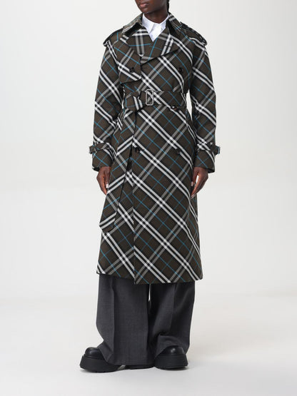 Burberry Trench Coat Woman Green