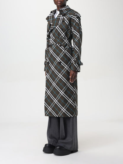 Burberry Trench Coat Woman Green