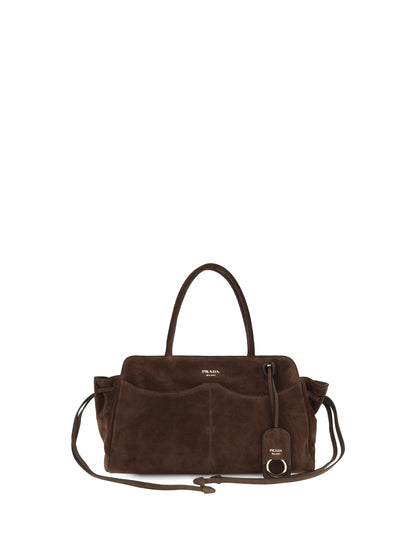 Prada Carry large suede Handbag - Moro