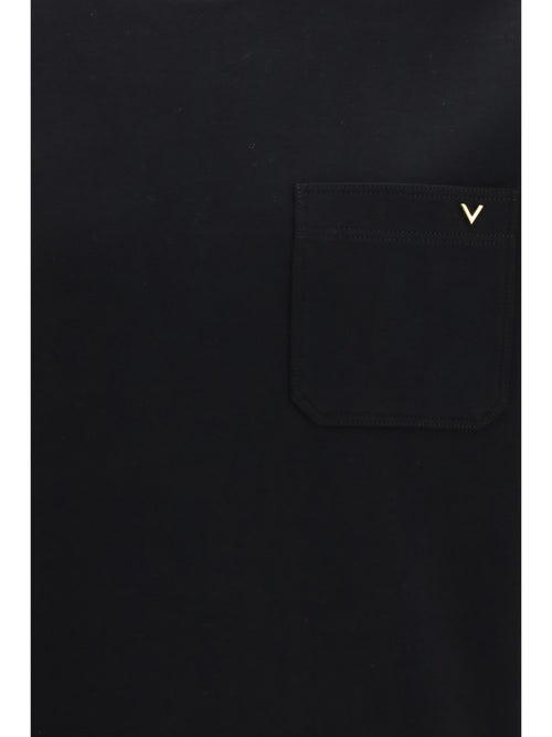 Valentino Sweatshirt with pocket and VLogo - Black