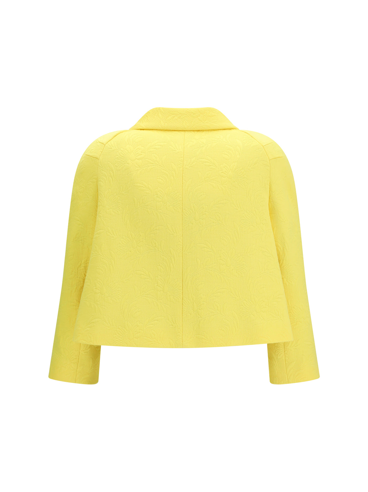 Dries Van Noten Cropped Jacket with jewel buttons - Yellow