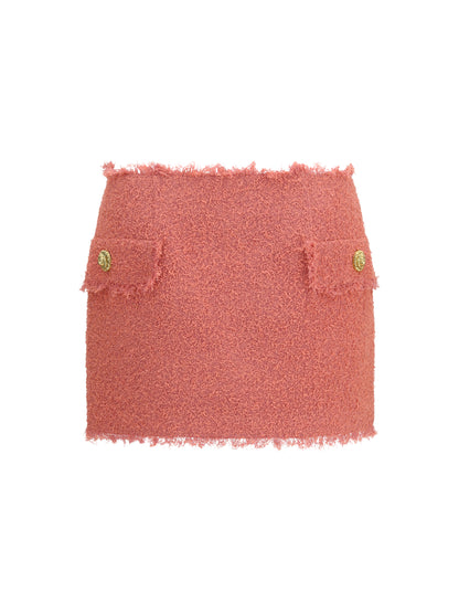 BALMAIN Tweed mini Skirt