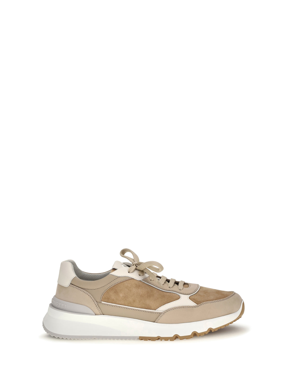 Brunello Cucinelli Leather Sneakers - Siena+Beige+Sesame+Panama