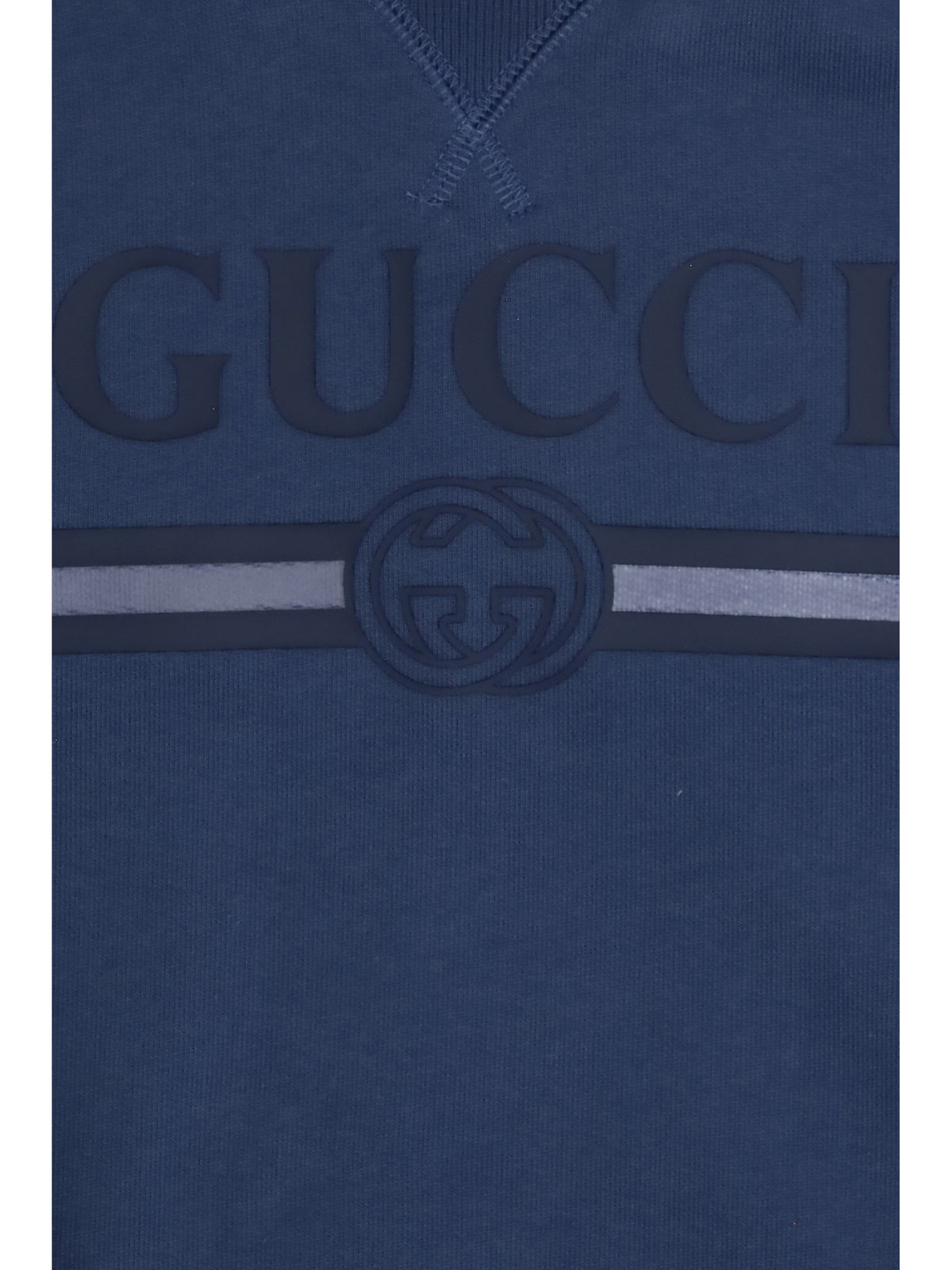 Gucci Cotton Hooded Sweatshirt with print for Boy - Brilliant Petroleum