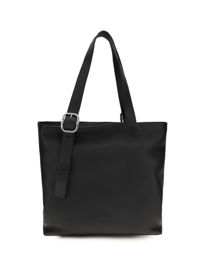 Loewe Loop Zipped Tote - Black