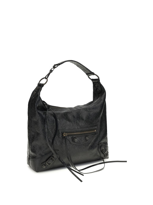 Balenciaga Small Le City hobo Shoulder Bag - Black
