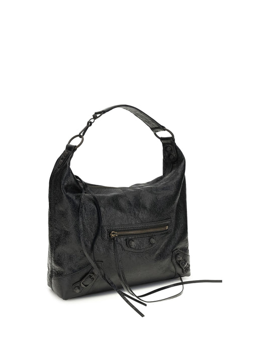Balenciaga Small Le City hobo Shoulder Bag - Black