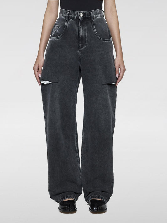 Maison Margiela Jeans Woman Black