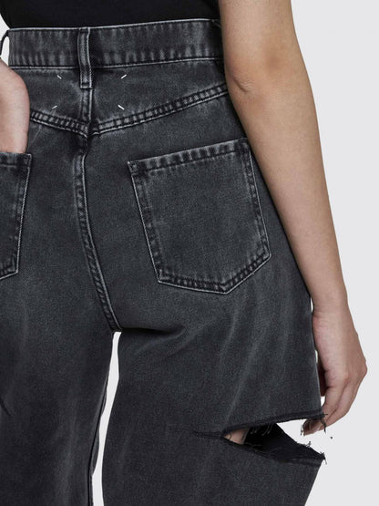 Maison Margiela Jeans Woman Black