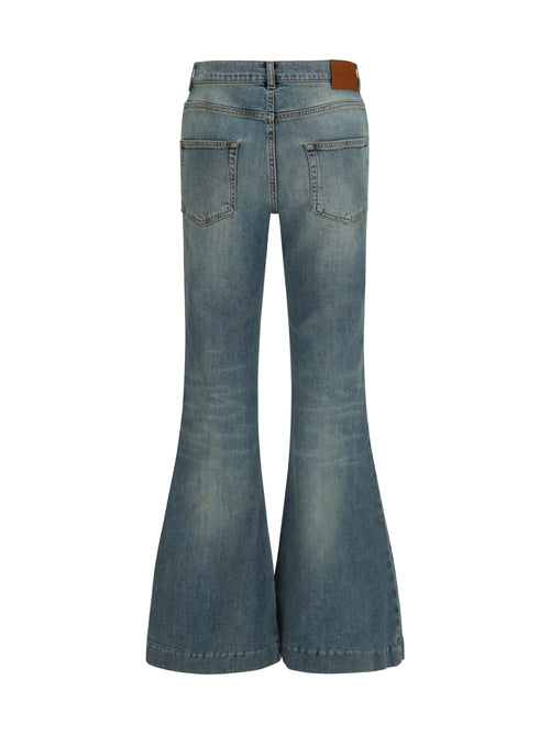 Alexander McQueen Flared denim Jeans - Navy