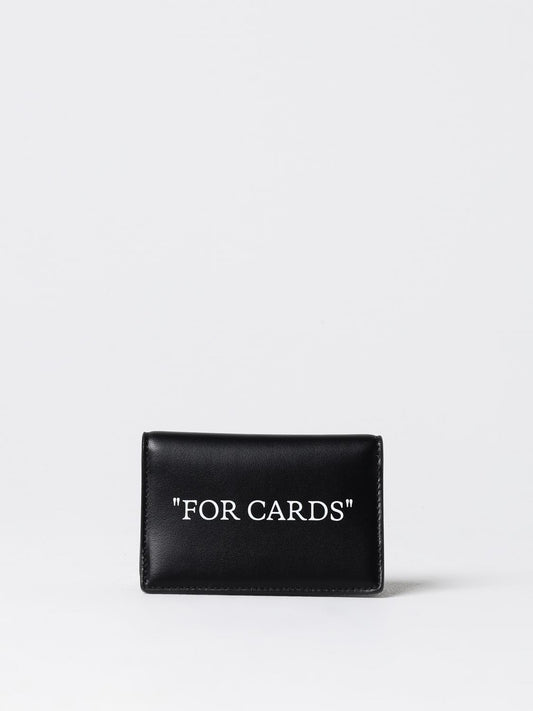 Off White Wallet Men Black