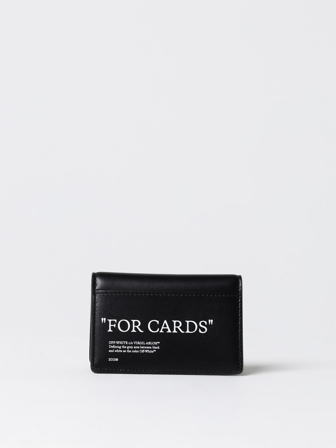 Off White Wallet Men Black