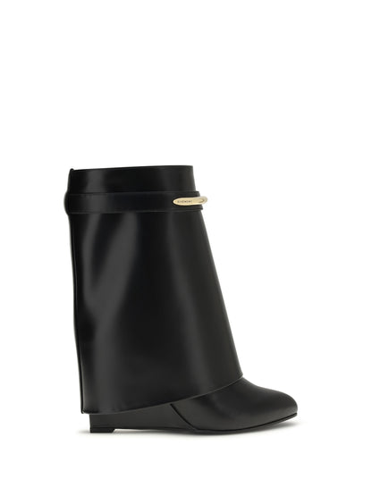 GIVENCHY Leather Shark Ankle Boots