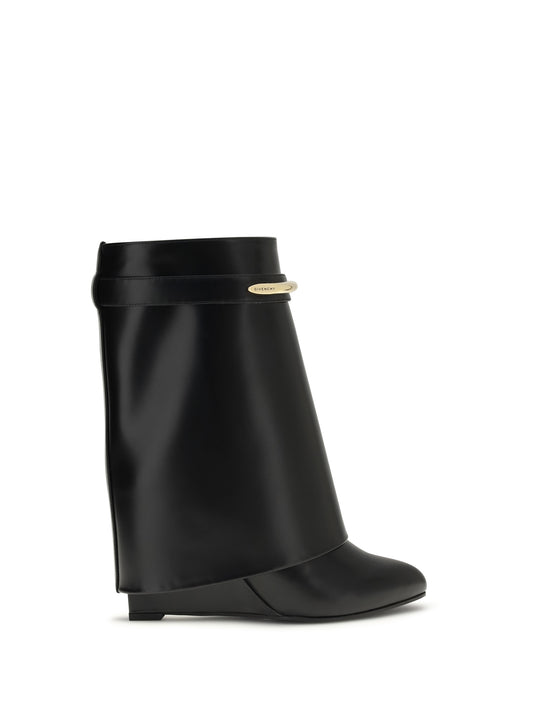 GIVENCHY Leather Shark Ankle Boots