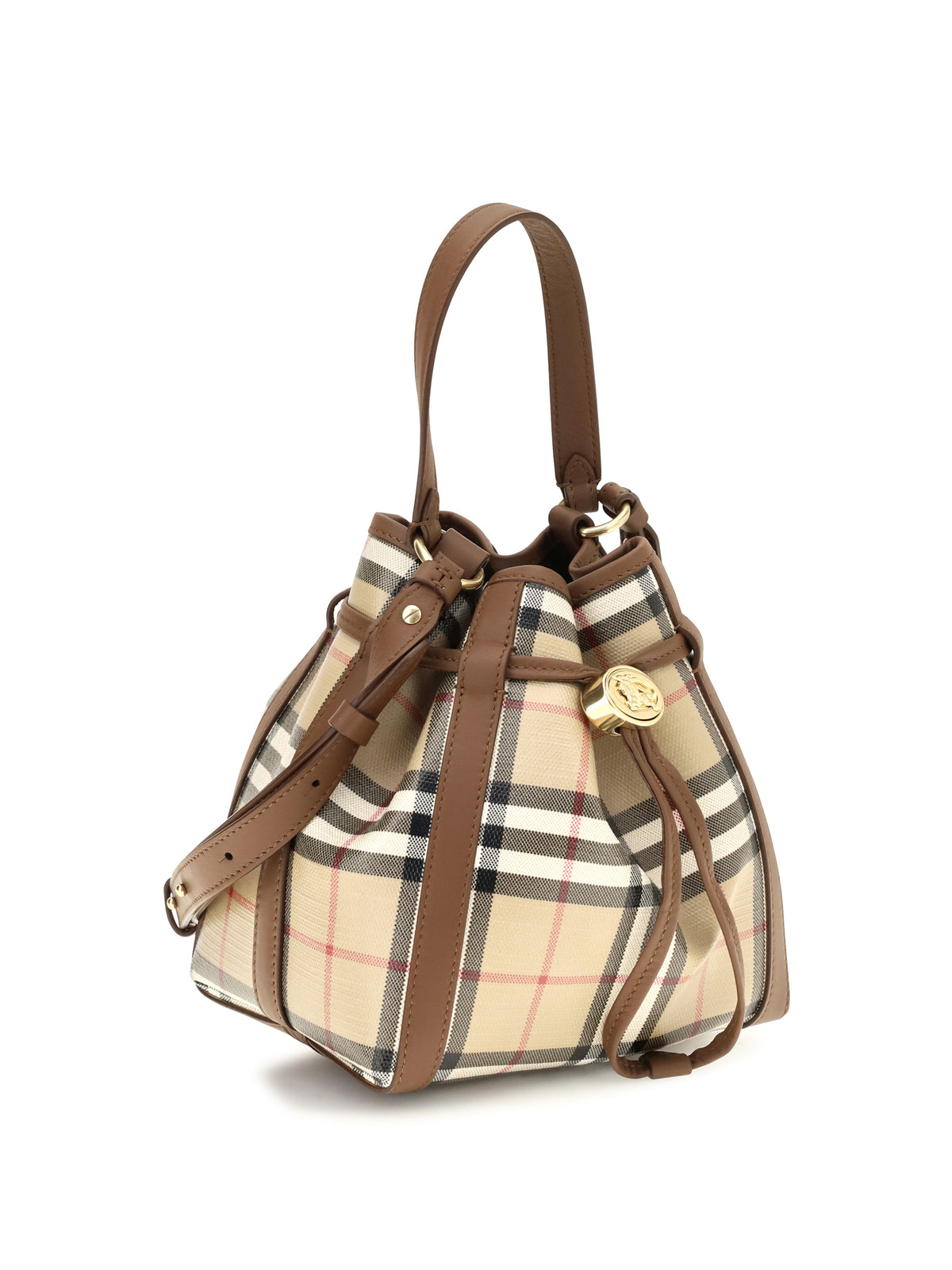 Burberry Mini Check Bucket Bag - Archive Beige