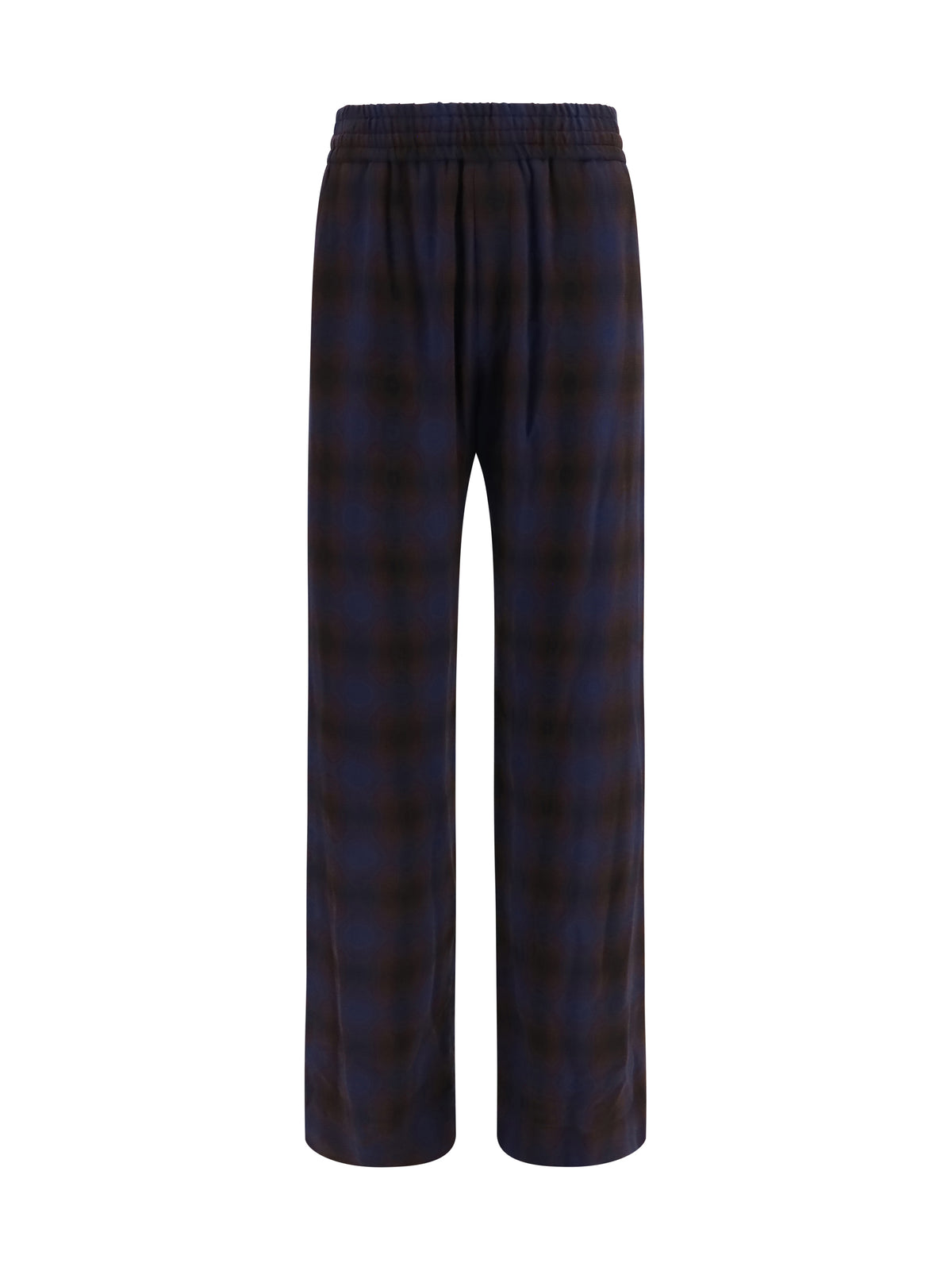 Dries Van Noten Checked Trousers - Brown