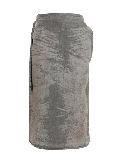 DIESEL De-Morika-Fsi flared midi Skirt