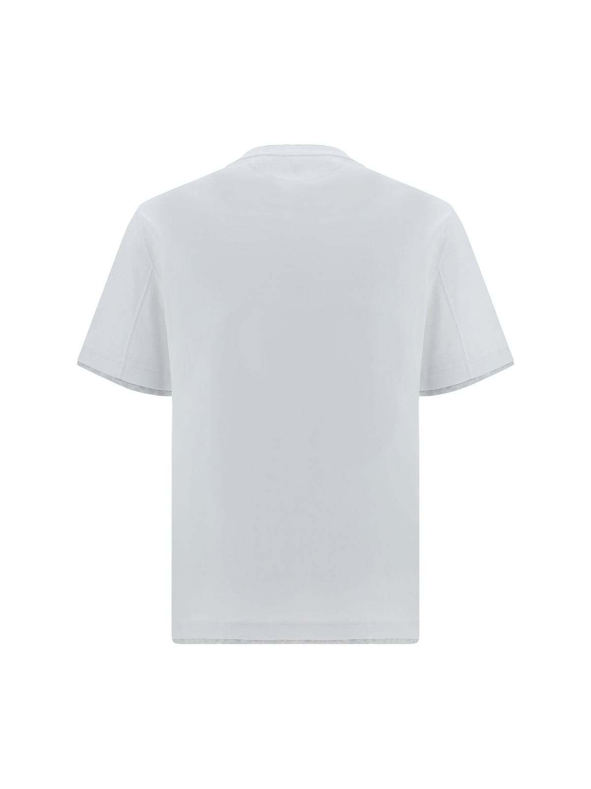 Brunello Cucinelli Cotton T-shirt - Bianco+Perla