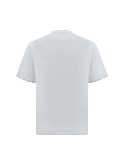 Brunello Cucinelli Cotton T-shirt - Bianco+Perla