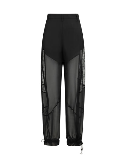 PINKO Nacy Pants with lace inserts