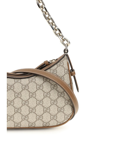 Gucci Small GG Emblem Shoulder Bag - B.Ebony/Sundial