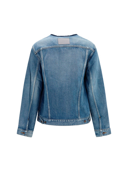 Balenciaga Hourglass denim Jacket - Dark Blue