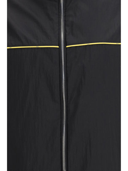Fendi FF jacquard zipped reversible Windbreaker - Black
