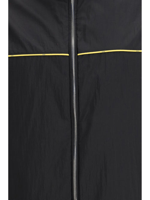 Fendi FF jacquard zipped reversible Windbreaker - Black