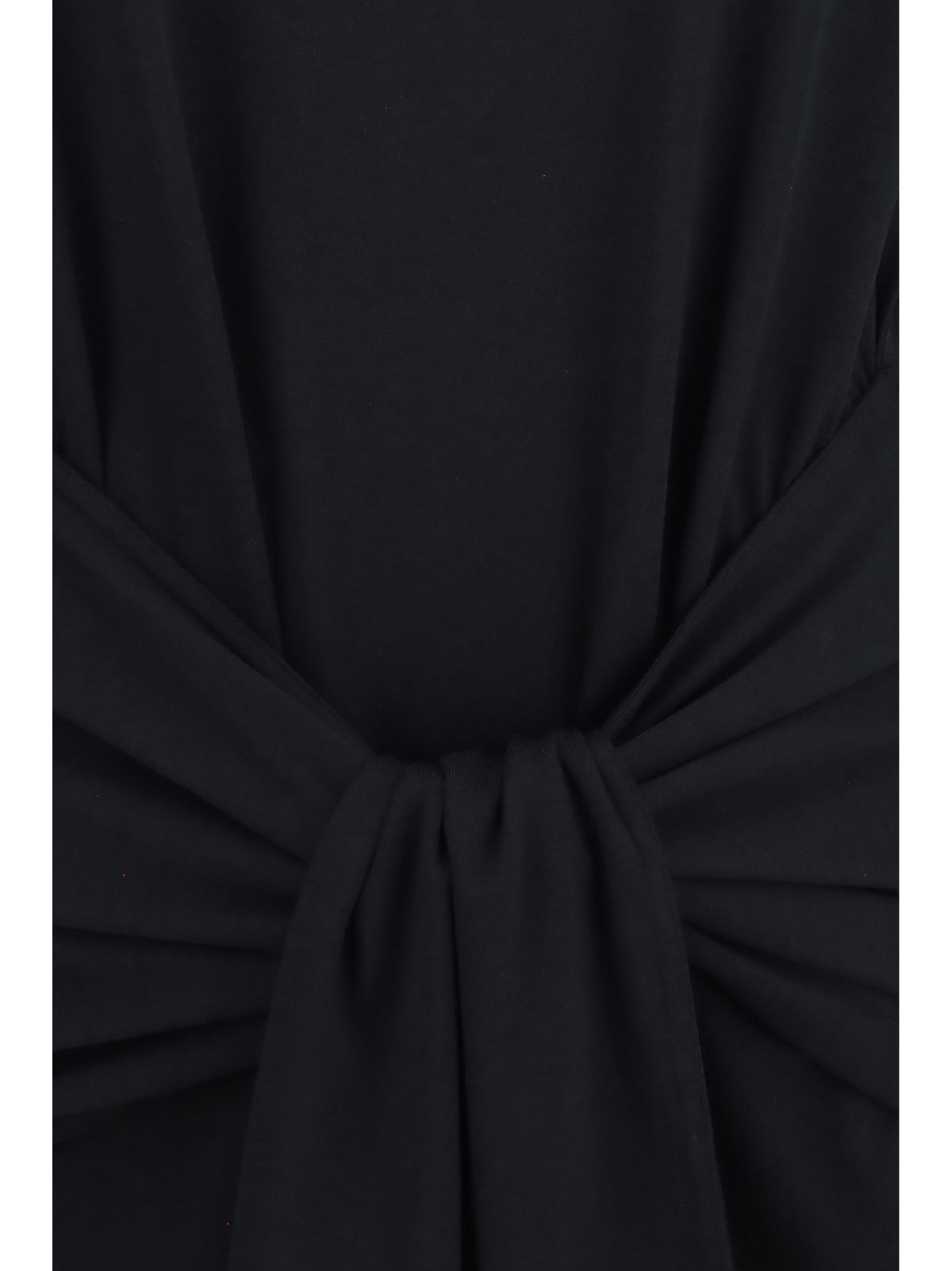Toteme Draped-waist jersey T-shirt - Black