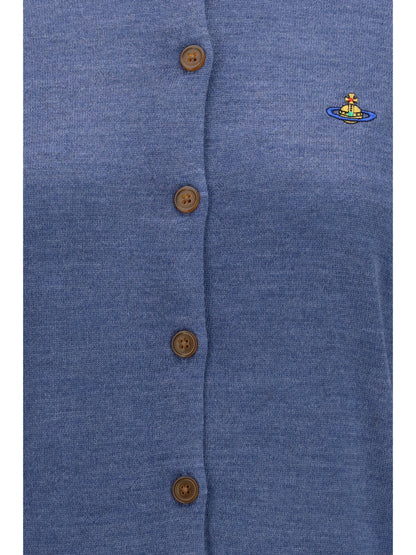Vivienne Westwood Bea wool Cardigan - Denim Blue