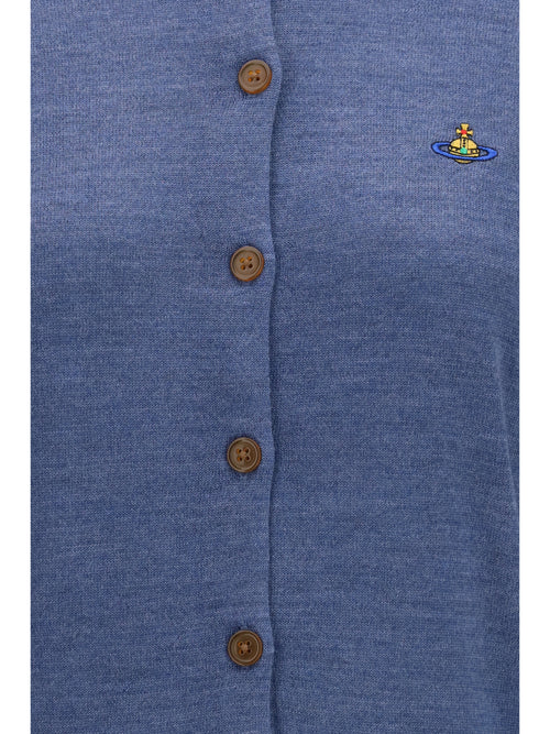 Vivienne Westwood Bea wool Cardigan - Denim Blue