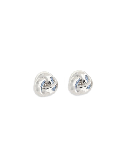 SELF-PORTRAIT Silver knot Earrings