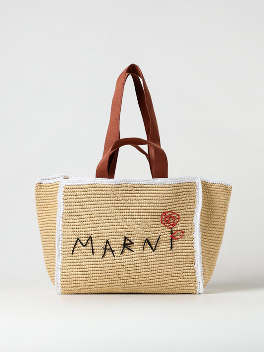 Marni Tote Bags Woman Beige
