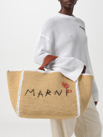 Marni Tote Bags Woman Beige