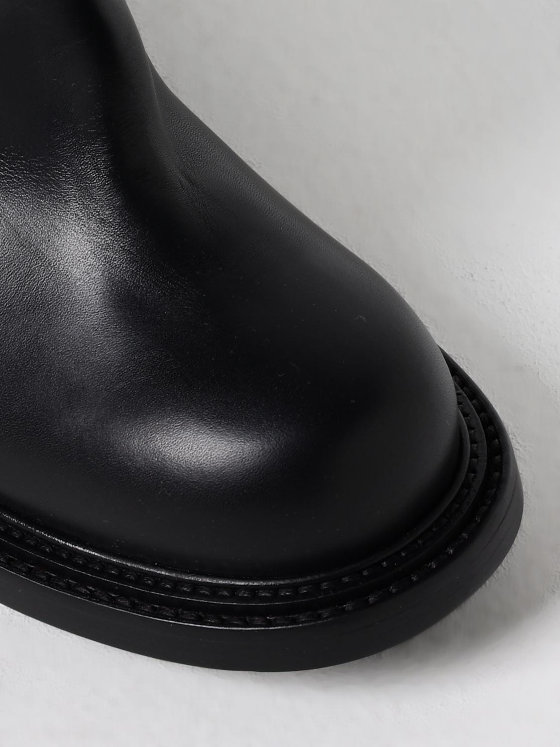 Moschino Couture Flat Ankle Boots Woman Black