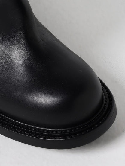 Moschino Couture Flat Ankle Boots Woman Black