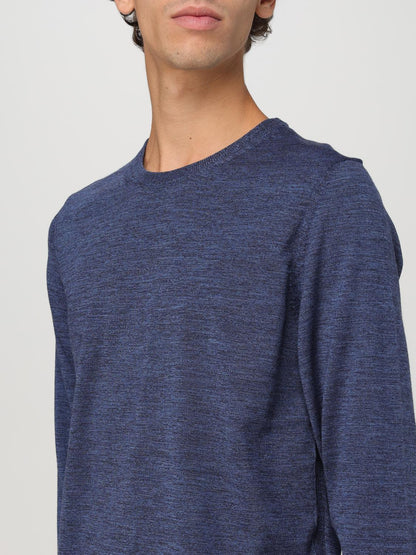 Boss Sweater Men Gnawed Blue