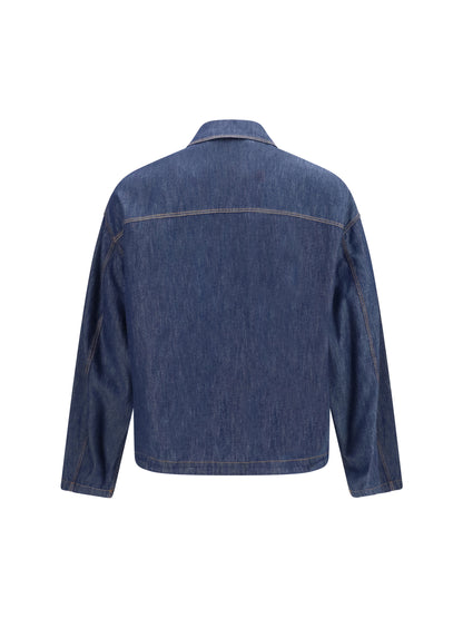 Loewe Cotton zip Jacket - Denim Blue