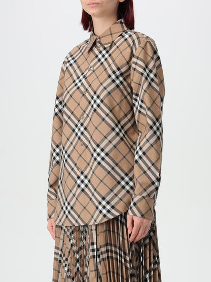 Burberry Shirt Woman Walnut