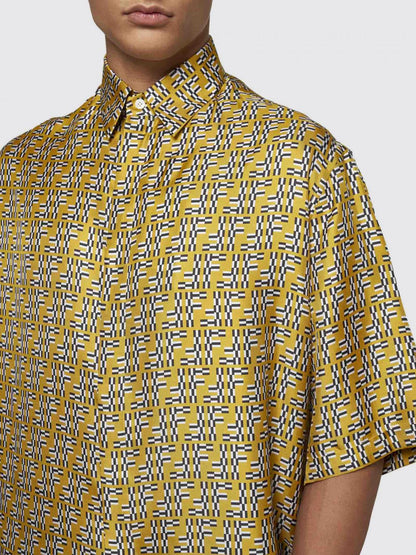 Fendi Shirt Men Yellow