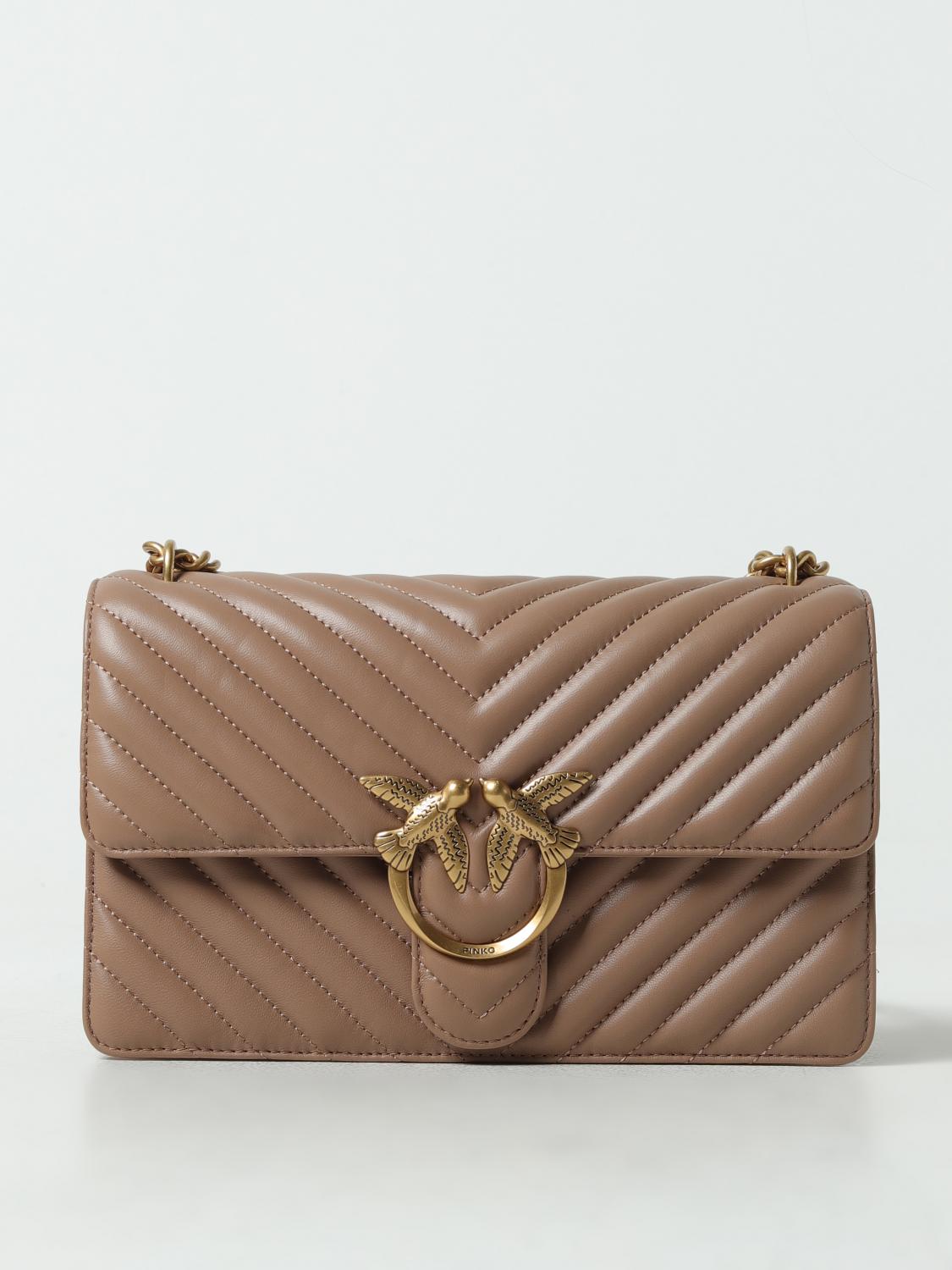 Pinko Shoulder Bag Woman Beige