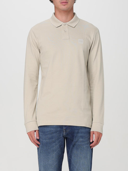 Boss Polo Shirt Men Beige
