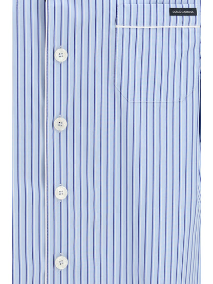 DOLCE & GABBANA Striped poplin Hawaii Shirt
