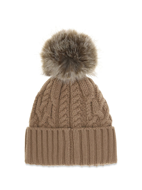 Moncler Wool and cashmere Pom-Pom Beanie - Khaki