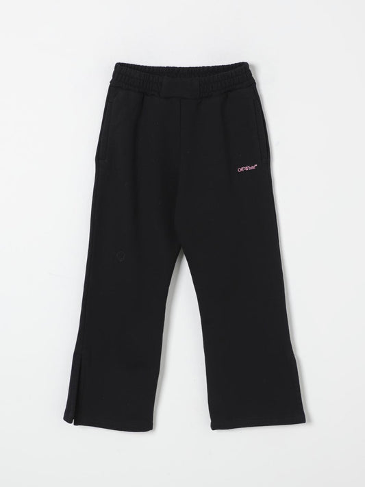 Off White Kids Pants Kids Black