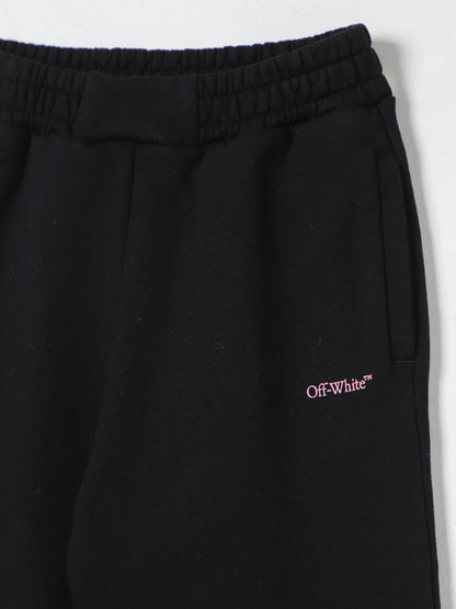 Off White Kids Pants Kids Black