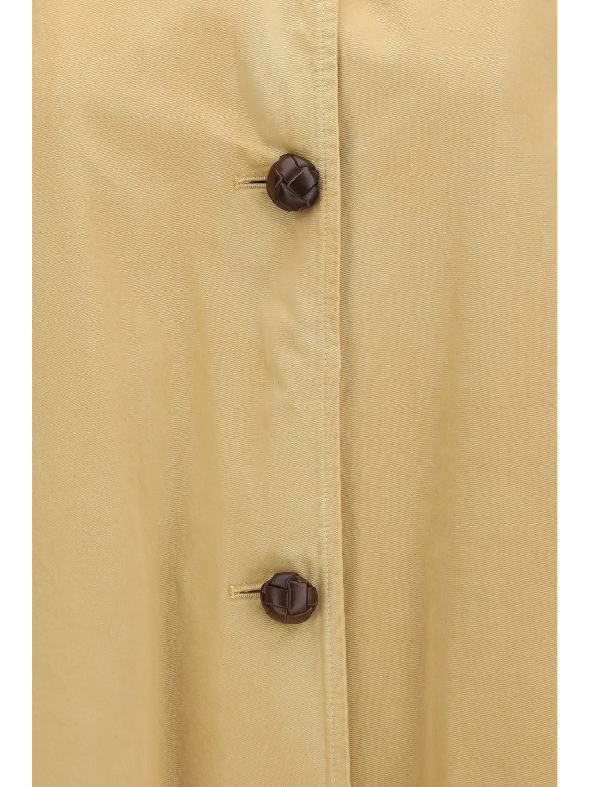 The Row Ina cotton gabardine Coat - Tobacco
