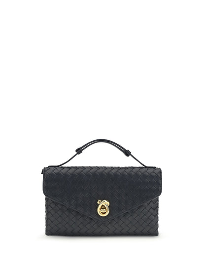 Bottega Veneta Knot Lock Shoulder Bag - Midnight-Muse Brass