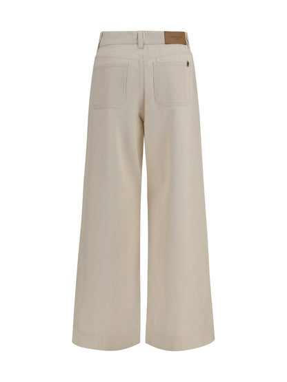 Weekend Max Mara Canneti cotton bull Pants - Multi