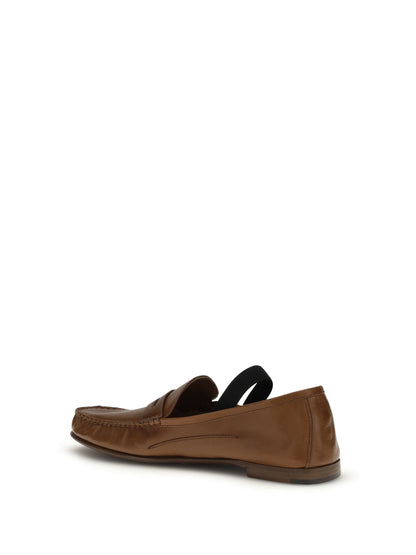 VERSACE Leather Loafers